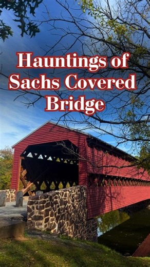 Built in 1852, Sachs Covered Bridge carried both Union and Confederate troops during the Battle of Gettysburg. Today, visitors report phantom footsteps, disembodied voices, and apparitions of soldiers—earning it a reputation as one of the area’s most haunted landmarks. Learn more about the bridge's history and hauntings on our blog (link in comments👇). #Gettysburg #HauntedGettysburg #HauntedBridge #CivilWar #GettysburgPA #SachsBridge #BattleofGettysburg | US Ghost Adventures