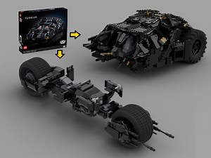 LEGO MOC-111387 UCS Batpod And Damaged Tumbler The Dark Knight (Super Heroes DC > Batman > UCS 2022)