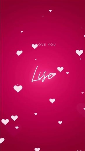 A special message for #Lise ❤️ You need to see this!