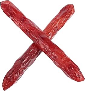 2Pcs Realistic Artificial Sausage Food Model：Simulated Hot Dog Fake Sausage Artificial Food - Model Lifelike PVC Kitchen Prop for Decoration, Photography, Restaurant, Home Display（5.90 Inch Brown）