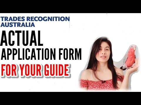 Actual TRA Migration Skills Assessment Application Form