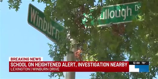 Large police presence in Lexington