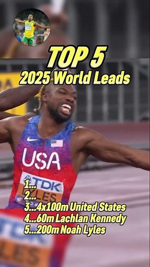 Top 5 Fastest world-lead Sprinters In 2025 Season!