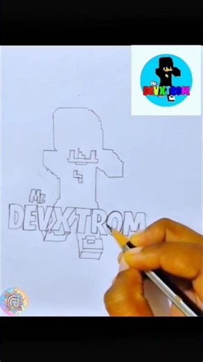 logo design. Minecraft character drawing #drawing #minecraft #creativestyle #art #shortsfeed #shorts