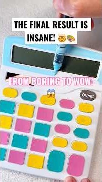 Turning a Boring Calculator Into THIS?! 😳🎨 The Most Satisfying Painting ASMR ✨ | DIY ASMR