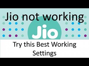 Jio 4G data or internet not working on Samsung and Other devices - fixed