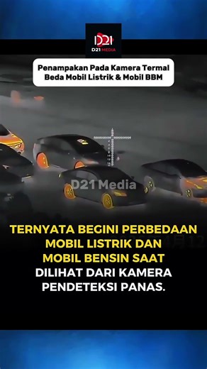 Perbedaan Mobil Listrik & Mobil Konvensional Di Kamera Thermal!