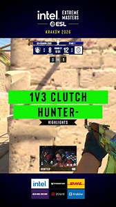 1vs3 to end the map from @hunterkovac 👏 #IEM | Intel Extreme Masters