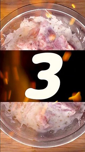 Pork Shashlik in Three Marinades and Sumac Salad #shorts #food #recipes