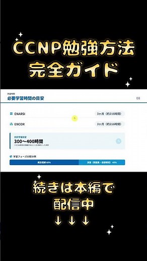 CCNPの勉強時間はどれくらい必要？半年で合格する学習時間プラン｜CCNPの勉強方法