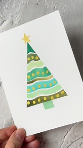 537K views · 3.9K reactions | Quick & easy Christmas card #easychristmastree #quickwatercolor #simplechristmascard #watercolorchristmas #christmastreeart #christmasdecor #festivewatercolor #watercolourchristmas #aquarelledeNoël #carteDeNoël #weihnachtskarte #christmascardmaking | blue.lisart.art | Facebook