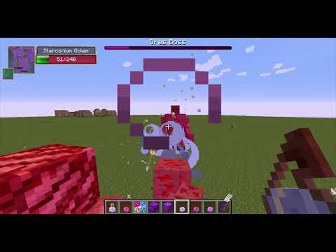 Minecraft 1.7.10 Batalhas de Mobs: Starconium Golem vs. Ore Boss