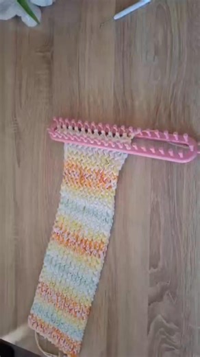 Knitting loom for beginners step by step #knitting #crochet #scarf #knitting_loom_eljammari #hat #tejidos #bag #action #art #fblifestyle | Knitting loom scarf