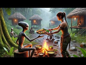 Alien Scouts Ran From the Jungle — Human Built Huts, Lit Fires, & Served Dinner in Rain | HFY Story