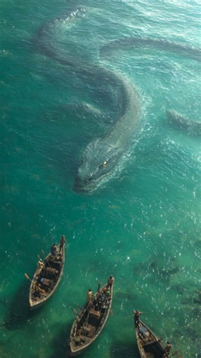 Real Sea Serpent in 2025? 🤯 Sea Serpent Sightings Recorded by Fishermen at Sea #seaserpent #oceanmystery #fishermen #cryptids | Most Amazing Top 10