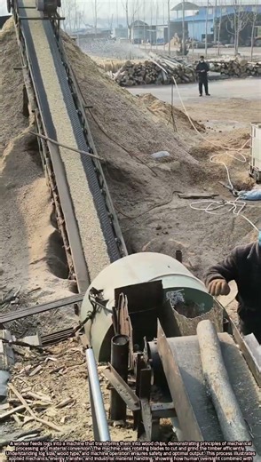 Converting Logs into Wood Chips: Machine Processing and Industrial Efficiency