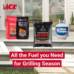 Whether you like smoky BBQ, gas grilling, or charcoal flavor, Ace has the fuel you need to keep the grill going all year. | Ace Hardware