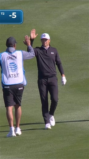 The 2017 AT&T Pebble Beach Pro-Am champ is T2 thru 9! 📺 PGA TOUR LIVE on ESPN | PGA TOUR