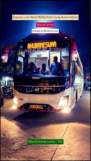 Express Line Kolkata to Puri via Bhubaneswar Volvo 9600s Bus Service #expressline #volvo9600s #vsl
