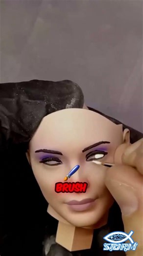 The secret to flawless 3D model eyes is THIS small brush!