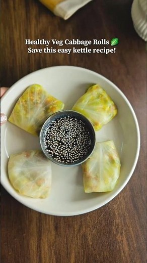 Healthy Steamed Cabbage Rolls Recipe | Veg Paneer Rolls in Kettle | Easy Weight Loss Snack