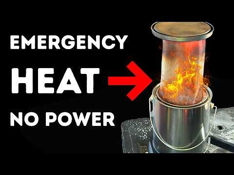 Easy & Cheap DIY Emergency Heater! No Electric Needed.