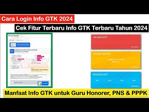 Cara Login Info GTK 2024, Cek Fitur Info GTK 2024 & Manfaat Info GTK untuk Guru Honorer, PNS, PPPK