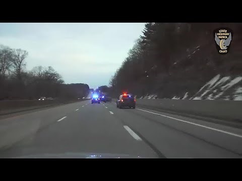 Raw Dash Camera: Chase ends on I-70 in Licking County