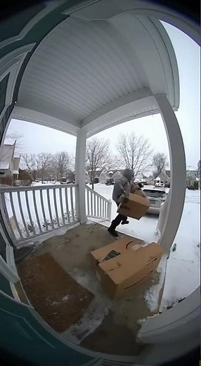 Paint Bomb DESTROYS Package Thief