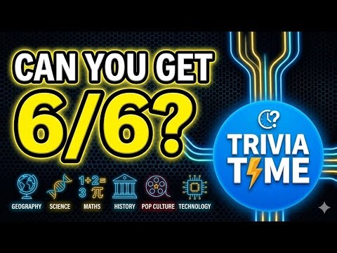 Daily Trivia Quiz #1 — 6 Questions, Can You Beat Them All? 🧠