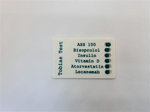 Medication Plan in Business Card Format With Sliding Function, Emergency Card for Wallet, Medication List With Allergies & Pre-existing Conditions - Etsy