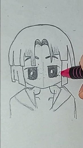 Upset anime face drawing | pencil drawing 🎨