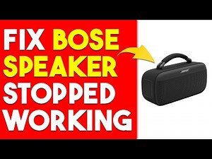 How To Fix Bose Speaker Stopped Working (Quick Steps To Troubleshoot The Problem In Minutes)