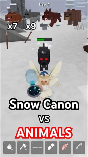 OMG! Snow Canon ❄️#99nightsintheforest #99nights #roblox