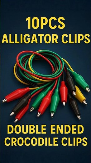 🧠 Smart Testing Hack! 🔌 Alligator Clips for Every DIY Project ⚙️ #Shorts