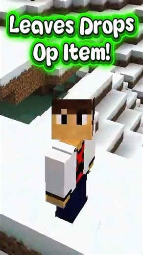 Minecraft But Leaves Drop Op Item! #minecraft #shorts #minecraftshorts #minecraftop