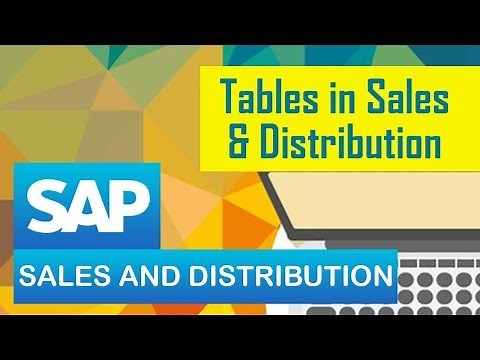 SAP SD | Tables in Sales and Distribution | All Tables
