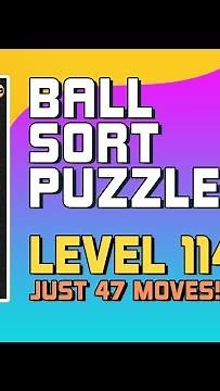Ball Sort Puzzle Level 1147 Walkthrough [47 Moves!]