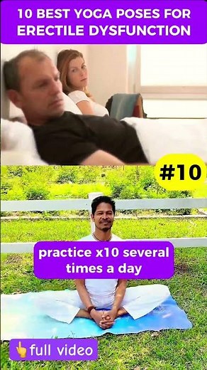 Natural Cure: Best Yoga Poses to Overcome Erectile Dysfunction #10v10 #erectilefunction