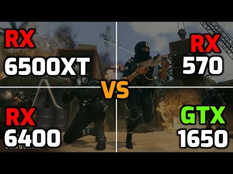 AMD 6500XT vs 6400 vs RX 570 vs GTX 1650 Tested in 9 Games