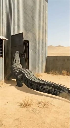 Man vs. Crocodile: Intense Door Struggle! #NatureIsWild #CloseCall #CrocodileEncounter