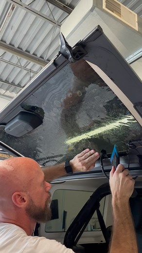 An electric Jeep rear hatch glass getting tint. We installed a 25 percent nano ceramic tint and it turned out beautiful as always. The customer requested that nothing be disassembled during install. Luckily We can install window tint in just about any situation.💪🏼Experience matters. Follow us for more satisfying videos and tips and tricks of the tint and ppf trade. 😎😎😎🤑🤑🤑💪🏼 #metrotintllc #tint #experiencematters #windowtint #windowtinting #tintersforacause #tinter #windowtinter #electr