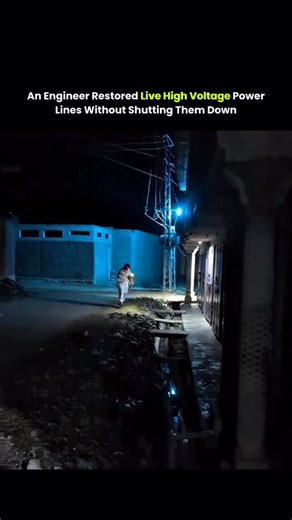 @lumathink on Instagram: "A single engineer restored a live high-voltage power line without shutting it down — something that looks reckless until you understand the physics behind it. The blue flash isn’t an explosion; it’s an electrical arc formed when high voltage ionizes air after insulation failure. By interrupting the arc path for just a fraction of a second, the fault collapses on its own. The system stabilizes, voltage normalizes, and power keeps flowing — all without tools, physical con