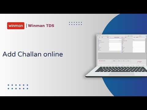 Add New Challan to Correction TDS/ TCS return | Winman TDS