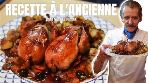 RECETTE À L'ANCIENNE : Cailles sauce bleuets avec pommes parisiennes