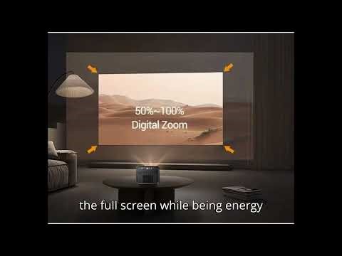 Smart 4K LED Portable Projector – Turn Any Wall into a Cinema