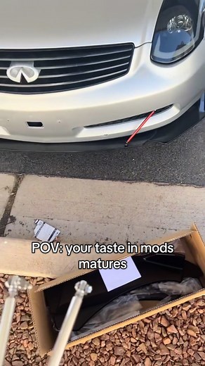 This was the first car I ever modded, cut me some slack😭 #carsoftiktok #infiniti #fyp