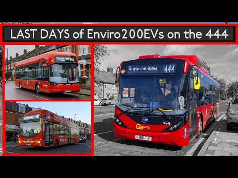 The LAST DAYS of Enviro200EVs on Route 444 (New GB Kites & Hydrogens) London Buses