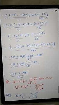 misc.ex chap4 Q1-Q7 solved complex numbers 11th Maths NCERT#maths @maths_nb