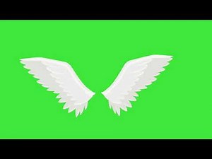 Green screen angel wings animation free to use(only for subscribers use)